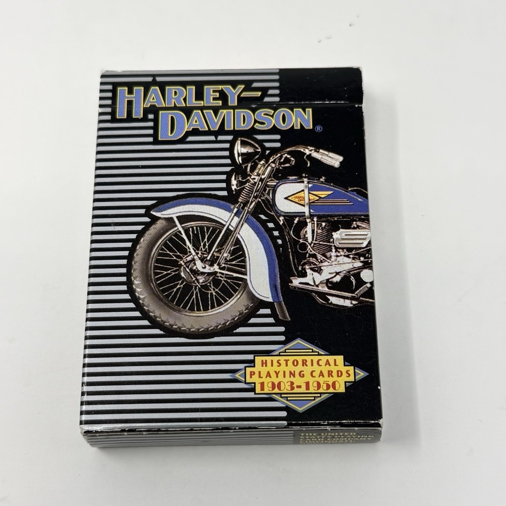 Harley Davidson Playing Cards Historical Bikes 1903-1950